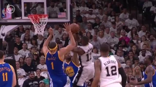 JaVale McGee Chasedown Block Simmons - May 20 2017 Warriors vs Spurs Game 3 West Final