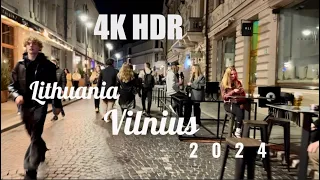 Vilnius,Lithuania 🇱🇹 - Vilnius 2024 - 4K HDR Walking Tour - Vilnius 4K - A Walk in Vilnius