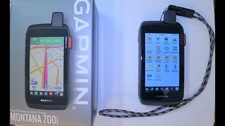 Garmin Montana 700i - Unboxing, General Overview, Connect to Computer & Mobile Device, Install Maps