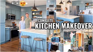 KITCHEN MAKEOVER!!😍 EXTREME KITCHEN REMODEL | HOUSE TO HOME Honeymoon House Episode 7