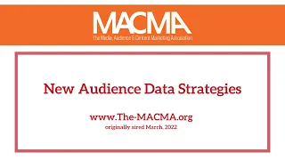 MACMA: New Audience Data Strategies