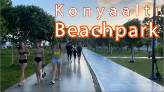 Walk in Konyaaltı Beach Park – A MUST SEE! in Antalya Turkey - Summer 2022