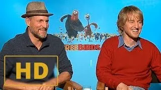 Free Birds - Woody Harrelson and Owen Wilson Interview HD (2013)