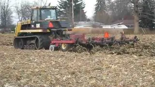 75D Catapillar track plowing