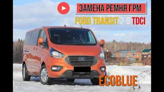 Ford Transit 2.0 TDCI ECOBLUE замена ремня грм