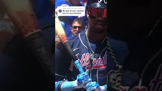 It’s been a long day for Ronald Acuña Jr. after getting calls like this