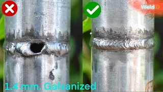 The easiest way to learn to weld galvanized pipes.