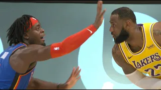 Lu Dort Plays Amazing Defense On LeBron James And Forces Airball