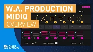 MIDIQ by W.A. Production | Chord Progression Generator VST Plugin | Tutorial
