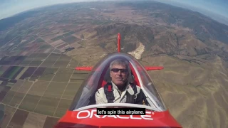Aerobatic Champion Demonstrates Loops and Spins