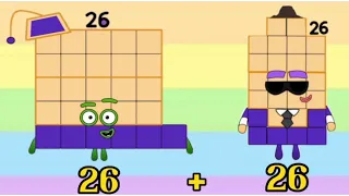 NUMBERBLOCKS ADDITION REMIX | ADDING TWO SAME NUMBERS | MATH FOR KIDS | hello george