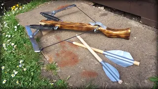 Making a Scrapyard Spring Powered CROSSBOW!