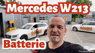 Mercedes W213 Batterie ersetzen Starterbatterie erneuern tauschen wechseln S213 E Klasse Class