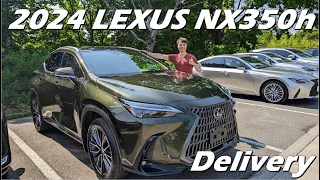 [4K] Taking Delivery of 2024 Lexus NX350h!!! Wrapped in Nori Green Pearl & Palomino