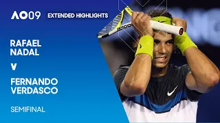 Rafael Nadal v Fernando Verdasco Extended Highlights | Australian Open 2009 Semifinal