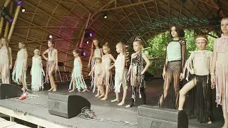 Fashion show at the Shamana kids festival.