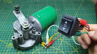 DC Motor Direction with One Switch (6 Pin On-Off-On Switch)