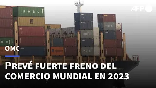 Fuerte freno del comercio mundial en 2023, según prevé la OMC | AFP