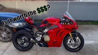 Is the Ducati Panigale V4S ACTUALLY worth $32,000??? ( One Year Review )