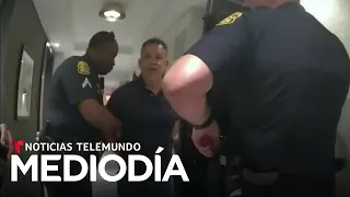 Las imágenes del jefe de la policía de Miami esposado | Noticias Telemundo