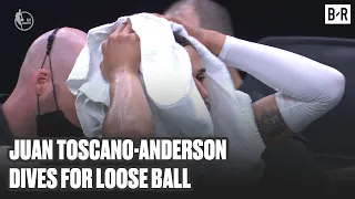 Juan Toscano-Anderson's Has Scary Collision Into The Scorers' Table