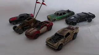 Gaslands Spiky Car with Green Miniatures Mad Max figures guest starring