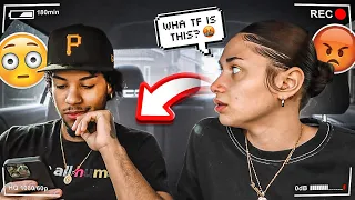 TEXTING my SIDE CHICK in front of Kate to get her REACTION!! (She left me)