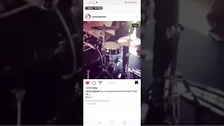 XXXTENTACION playing the drums