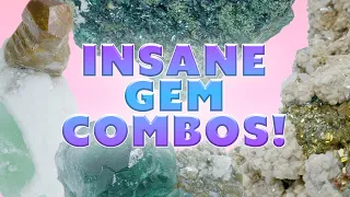 Unboxing Incredible Gem Combinations | Calcite, Zincite, Laumonite, and more!