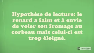 séance 2 6eme: le corbeau et le renard