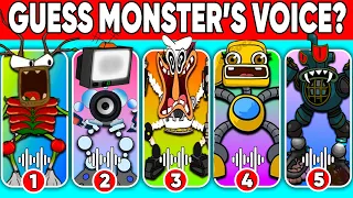 GUESS THE VOICE THE MONSTERS (Wubbox Pizza Tower, Mommy Long Legs Wubbox, Club TV Man Wubbox)