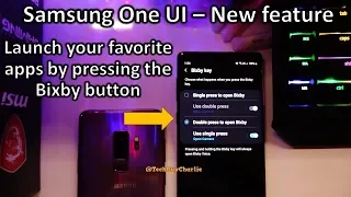 Samsung One UI Bixby button update - launch any app with the Bixby button (no 3rd party app needed)