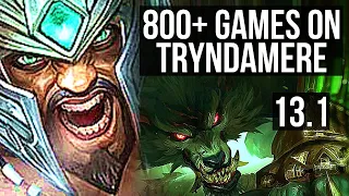 TRYNDA vs WARWICK (TOP) | 8 solo kills, 1.8M mastery, 800+ games, Legendary | EUW Challenger | 13.1