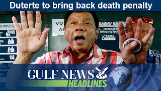 Duterte vows to  bring back the death penalty - GN Headlines