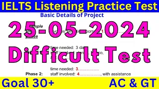 27 APRIL 2024 DIFFICULT IELTS LISTENING TEST 2024 WITH ANSWERS 🔴 IELTS PREDICTION 🔴 IDP & BC