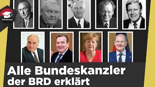 Die Bundeskanzler der BRD erklärt - Wie prägten sie Deutschland? Alle Bundeskanzler kurz erklärt!