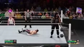 WWE 2K16 Roman reigns vs Sami Zayn