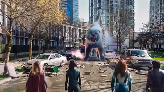 Supergirl 6x11 Supergirl and Team vs BIG cat