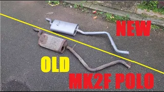 How to change your rear exhaust muffler on a mk2f polo