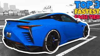 CSR Racing 2 | Top 3 Fastest Cars in Each Tier | Updated