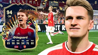 94 TOTS SBC Odegaard is the ULTIMATE PLAYMAKER!! FC 24 Player Review