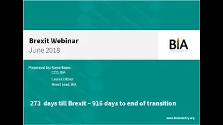 Brexit Briefing Webinar- June