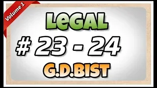 # 23 - 24 | 105 wpm | Legal | G.D.Bist | Volume 1