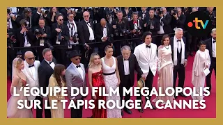 #Cannes2024 : l'équipe du film "Megalopolis" sur le tapis rouge à Cannes