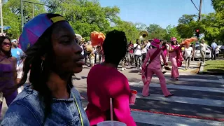 Pigeon Town steppers second line in New Orleans