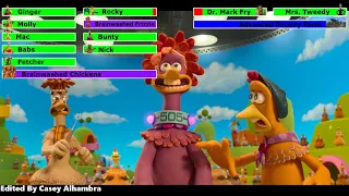 Chicken Run: Dawn of the Nugget (2023) Final Battle with healthbars 1/3