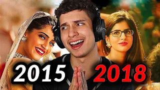 TOP 10 Most Viewed Indian/Bollywood Songs Each Year from 2015-2018 (reaction)