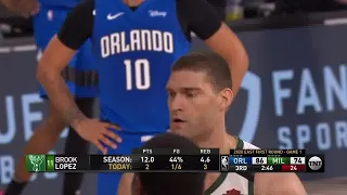 Brook Lopez Full Play vs Orlando Magic | 08/18/20 | Smart Highlights