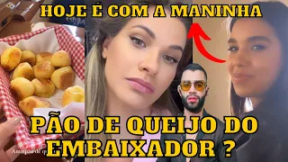 Andressa Suita no JATINHO do Gusttavo Lima, come pão de queijo com a irmã Luara e se diverte