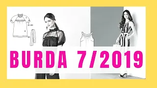 Burda  7/2019 FULL PREVIEW  Line Drawings